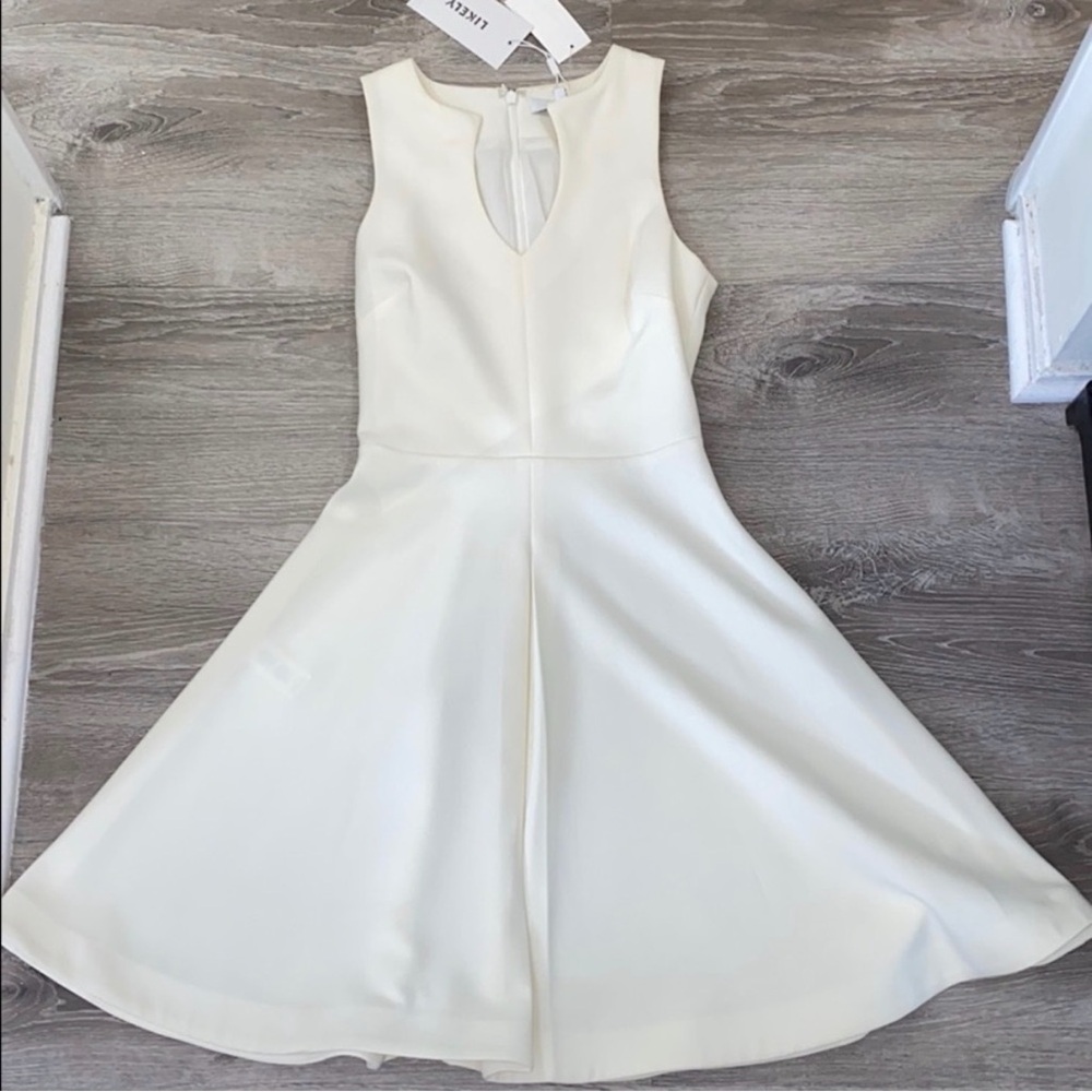 NEW LIKELY white boley dress 00